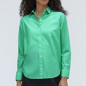 NWT Everlane silky cotton relaxed long sleeve shirt, size 16